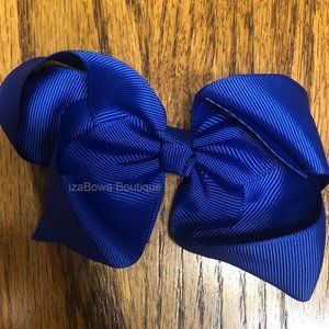 Cobalt 4" Boutique Bow   -kids-  (2)  4B2432  Handmade NWT Boutique